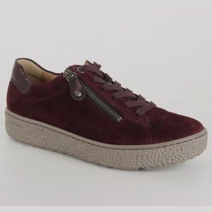 Women's‎ Burgundy Hartjes Bordo Phil Luxe Suede Sneakers